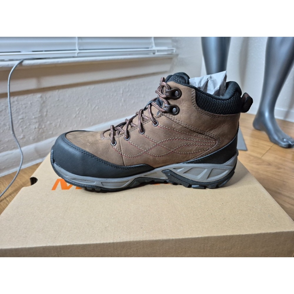 Merrell Women's‎ Siren LTR Mid Waterproof Alloy Toe Work Boots Size 8.5